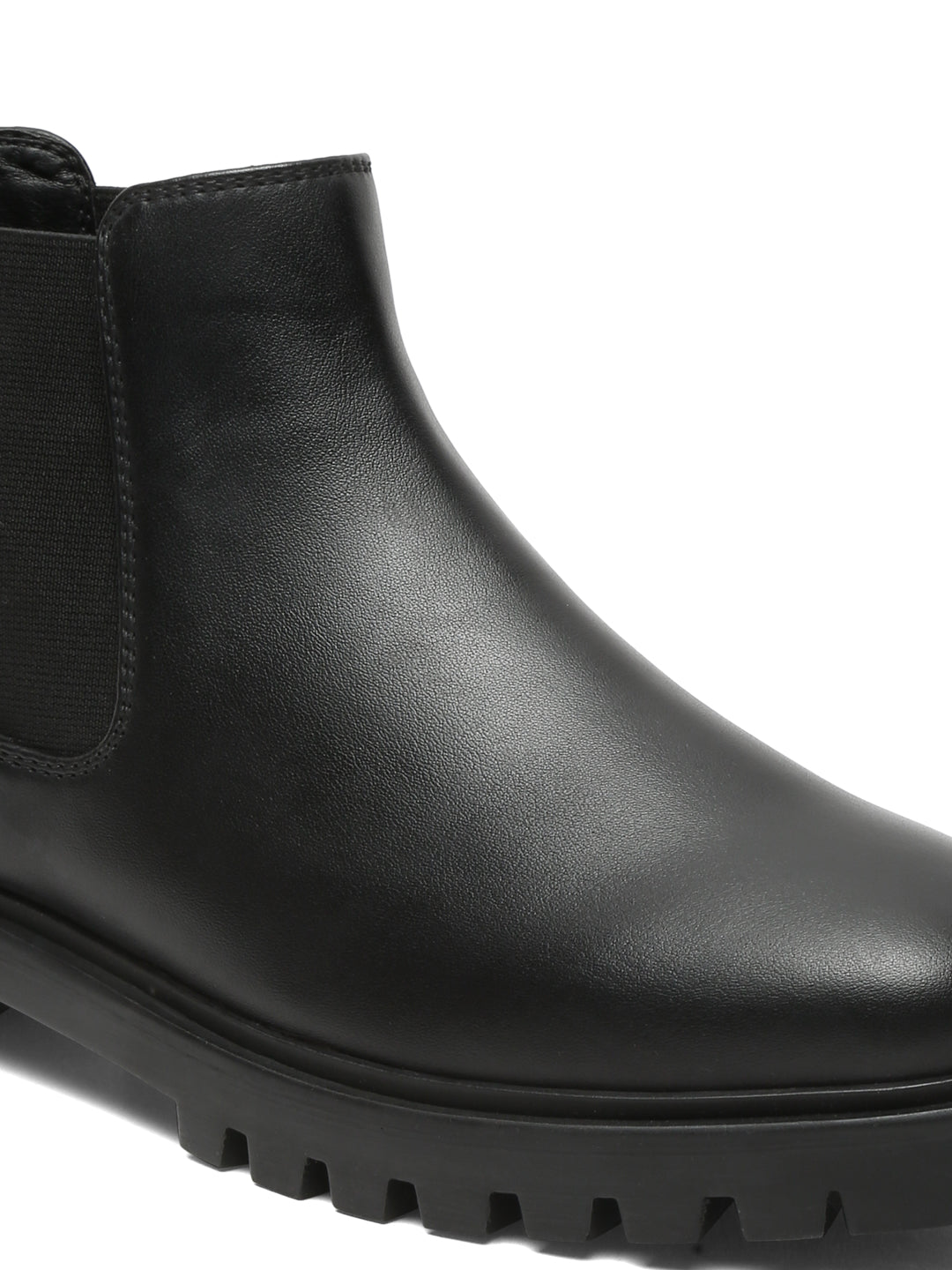 Classic Black Chelsea Boots – Sleek & Durable Slip-On Design