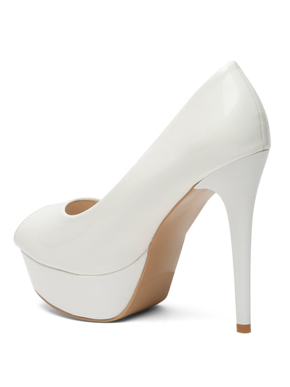 Stylish beige peep toe block heels Stilettos | Peep-Toe Heels