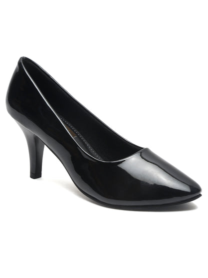 Classic Black Pumps For Women's with Stiletto Heels | Flat N Heels