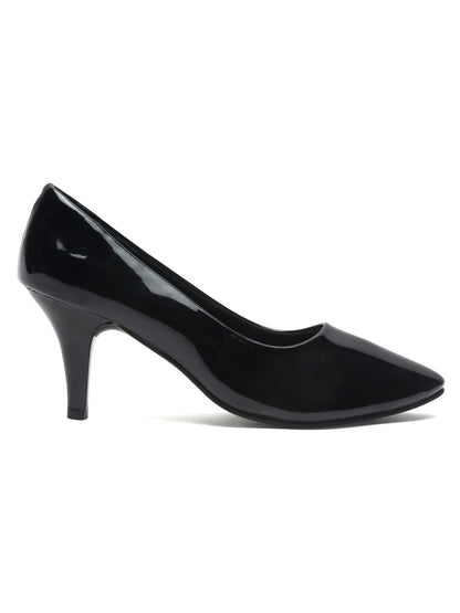 Classic Black Pumps For Women's with Stiletto Heels | Flat N Heels