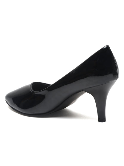 Classic Black Pumps For Women's with Stiletto Heels | Flat N Heels