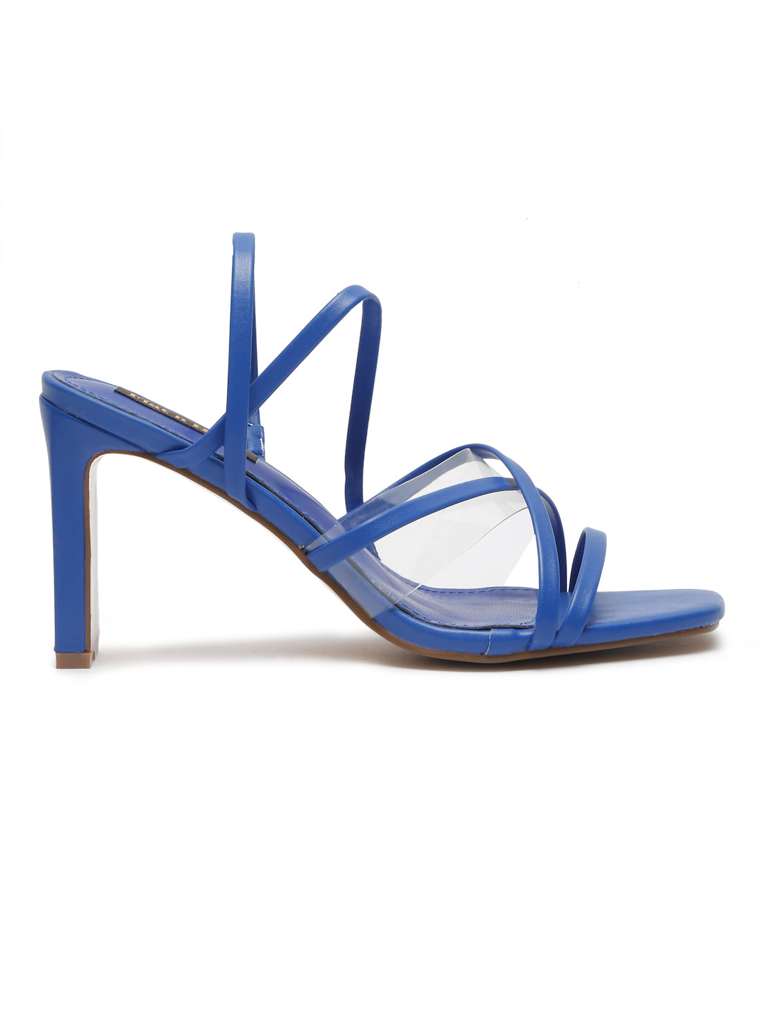 Stylish Strappy Block Heels with Clear Straps | Comfortable and Trendy